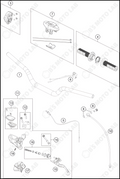 HANDLEBAR, CONTROLS, 2023 KTM 65-SX