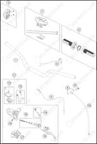 HANDLEBAR, CONTROLS, 2023 KTM 65-SX