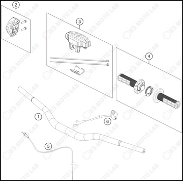 HANDLEBAR, CONTROLS, 2025 KTM 65-SX