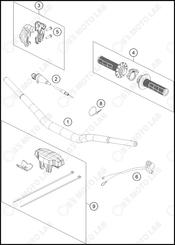 HANDLEBAR, CONTROLS, 2025 KTM 50-SX