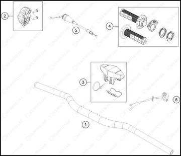 HANDLEBAR, CONTROLS, 2025 KTM 85-SX-17-14