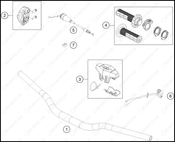 HANDLEBAR, CONTROLS, 2025 KTM 85-SX-19-16