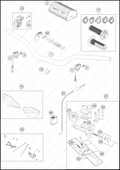 HANDLEBAR, CONTROLS, 2025 KTM 300-SX