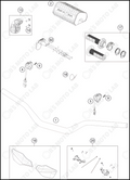 HANDLEBAR, CONTROLS, 2023 KTM 300-SX