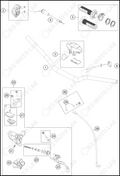 HANDLEBAR, CONTROLS, 2023 KTM 85-SX-17-14