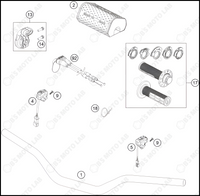 HANDLEBAR, CONTROLS, 2024 KTM 350-SX-F