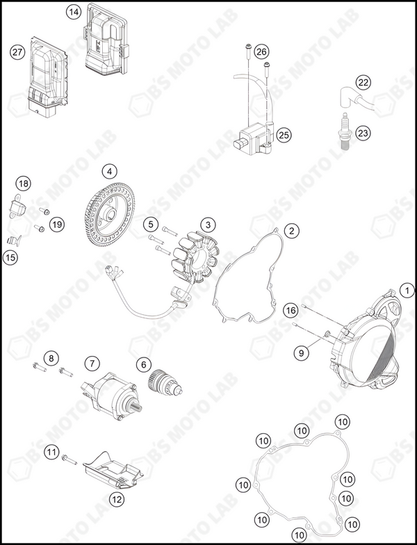 IGNITION SYSTEM, 2023 KTM 250-SX