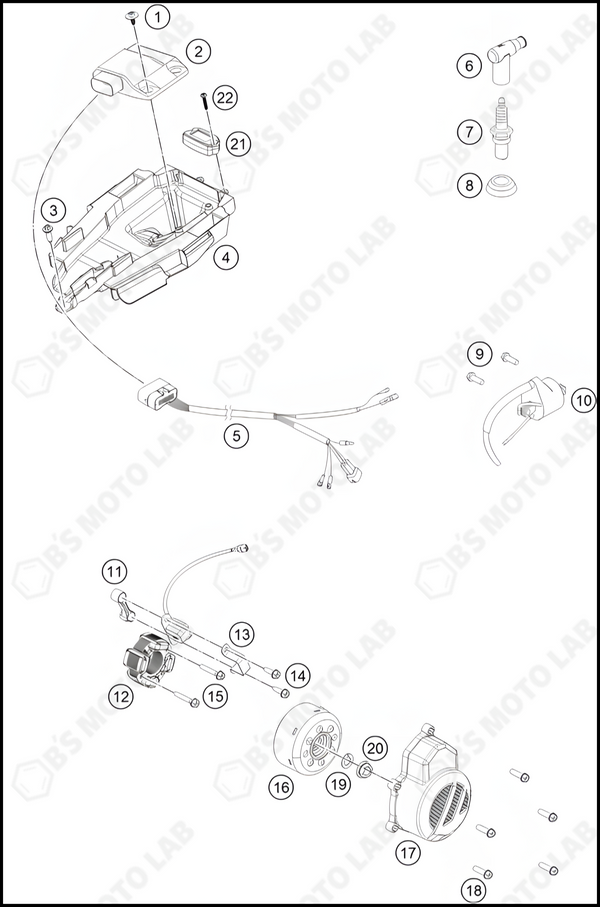 IGNITION SYSTEM, 2022 KTM 85-SX-19-16