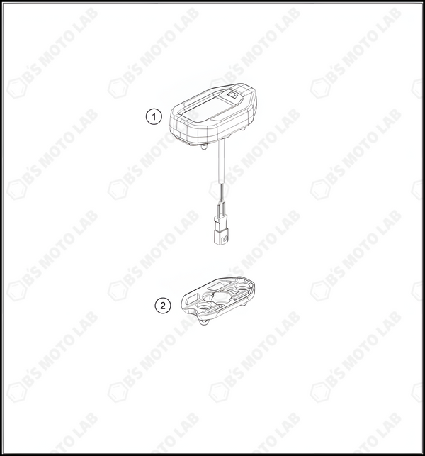 INSTRUMENTS / LOCK SYSTEM, 2024 KTM SX-E-3