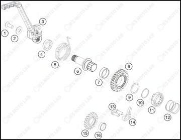 KICK STARTER, 2023 KTM 85-SX-19-16