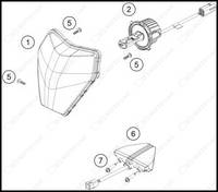 LIGHTING SYSTEM, 2025 KTM 300-XC-W