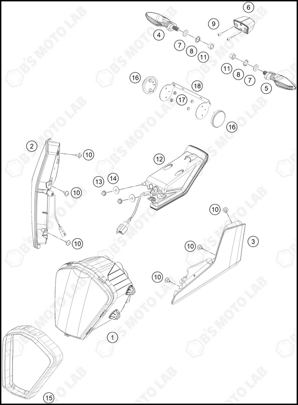 LIGHTING SYSTEM, 2023 KTM RC-390