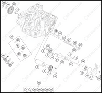 LUBRICATING SYSTEM, 2022 KTM 450-SX-F