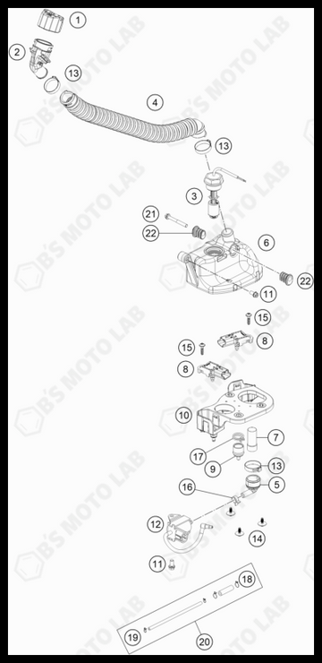 LUBRICATING SYSTEM, 2022 KTM 300-XC