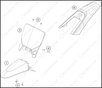 MASK, FENDERS, 2024 KTM SX-E-2