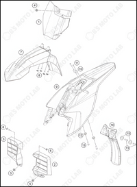 MASK, FENDERS, 2024 KTM SX-E-3