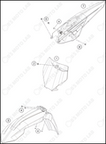 MASK, FENDERS, 2022 KTM 125-SX