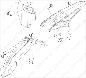 MASK, FENDERS, 2023 KTM 85-SX-17-14