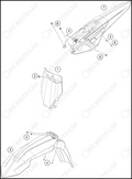 MASK, FENDERS, 2022 KTM 250-SX-F