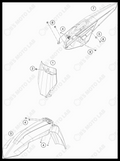 MASK, FENDERS, 2022 KTM 300-XC