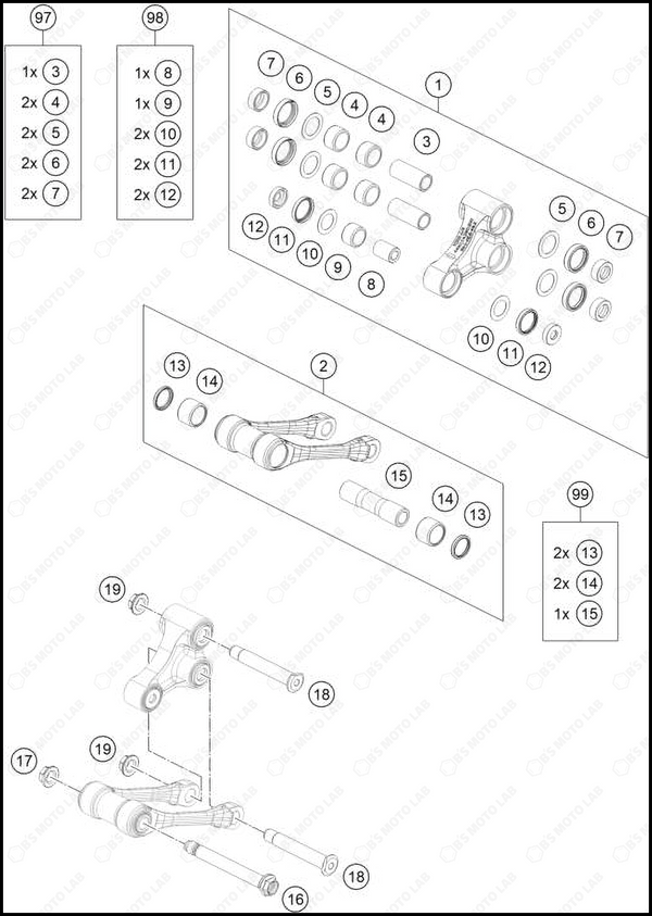 PRO LEVER LINKING, 2025 KTM 250-SX-F