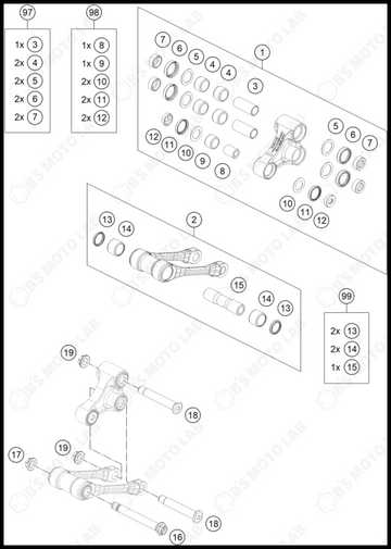 PRO LEVER LINKING, 2025 KTM 250-SX