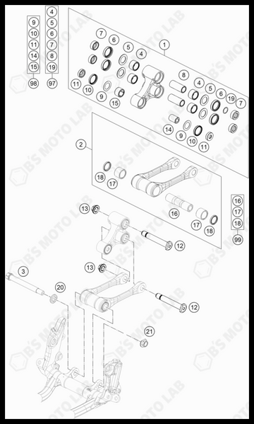 PRO LEVER LINKING, 2022 KTM 300-XC