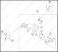 REAR BRAKE CALIPER, 2023 KTM 85-SX-17-14