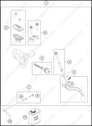 REAR BRAKE CONTROL, 2024 KTM SX-E-3