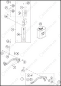 REAR BRAKE CONTROL, 2022 KTM 65-SX