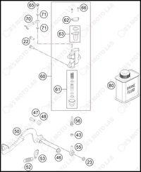 REAR BRAKE CONTROL, 2022 KTM 50-SX