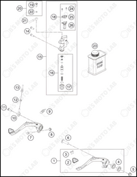 REAR BRAKE CONTROL, 2024 KTM 50-SX