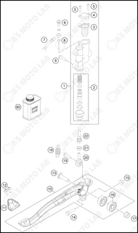 REAR BRAKE CONTROL, 2024 KTM 85-SX-19-16