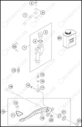 REAR BRAKE CONTROL, 2022 KTM 250-SX-F