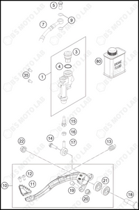 REAR BRAKE CONTROL, 2024 KTM 250-SX-F