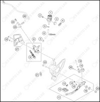 REAR BRAKE CONTROL, 2023 KTM duke-390