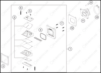 REED VALVE CASE, 2023 KTM 300-SX