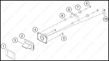 REED VALVE CASE, 2022 KTM 50-SX