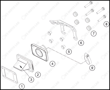 REED VALVE CASE, 2025 KTM 50-SX