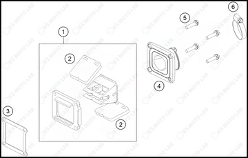 REED VALVE CASE, 2023 KTM 85-SX-19-16