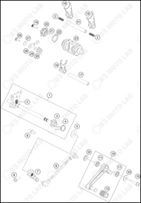 SHIFTING MECHANISM, 2022 KTM Duke-200