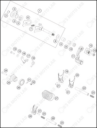 SHIFTING MECHANISM, 2022 KTM 85-SX-19-16