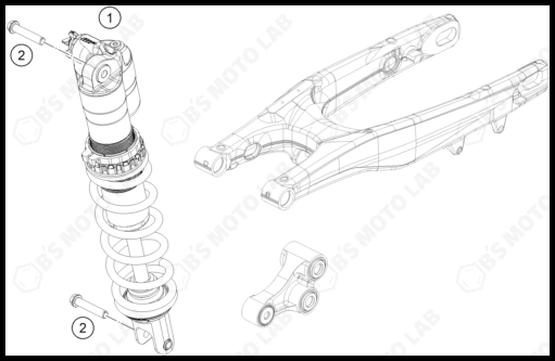 SHOCK ABSORBER, 2025 KTM 250-SX