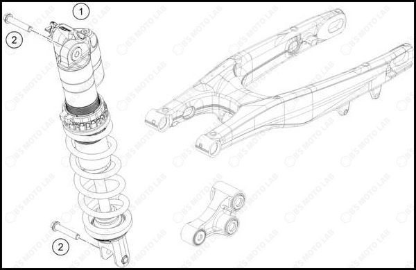 SHOCK ABSORBER, 2025 KTM 150-SX