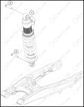 SHOCK ABSORBER, 2023 KTM 85-SX-17-14