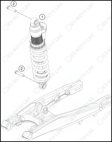 SHOCK ABSORBER, 2023 KTM 85-SX-17-14