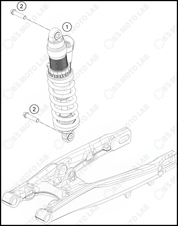 SHOCK ABSORBER, 2022 KTM 85-SX-19-16