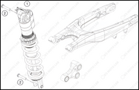 SHOCK ABSORBER, 2024 KTM 250-SX-F