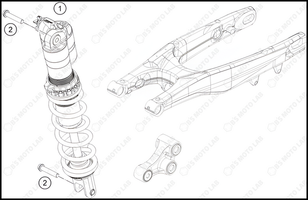 SHOCK ABSORBER, 2023 KTM 350-SX-F