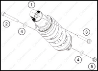 SHOCK ABSORBER, 2023 KTM RC-390